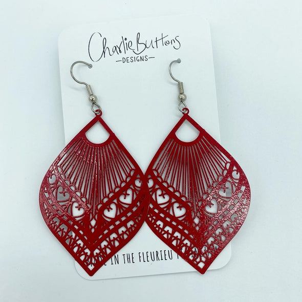 Detailed Dangle Hook Red